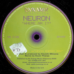 Neuron Where Am I? USED VINYL 12INCH MISPRINT