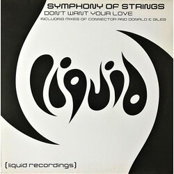 Symphony Of Strings Don't Want Your Love USED VINYL 12INCH