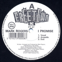 Mark Rogers I Promise USED VINYL 12INCH 33 S RPM