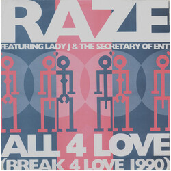 Raze / Lady J / The Secretary Of Entertainment All 4 Love (Break 4 Love 1990) USED VINYL 12INCH 45 RPM