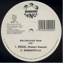 Melancholy Man Joy USED VINYL 12INCH 45 RPM