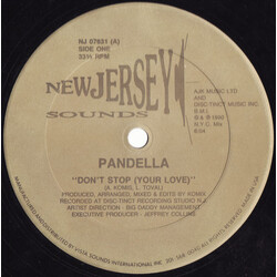 Pandella Don't Stop (Your Love) USED VINYL 12INCH 33 S RPM
