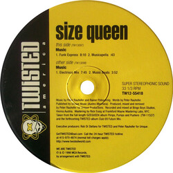 Size Queen Music USED VINYL 12INCH 33 S RPM