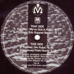 Movin' Melodies Flatliner USED VINYL 12INCH 45 RPM