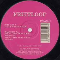 Fruitloop Konde Wants A Man / Here Comes That Sound USED VINYL 12INCH 33 S RPM