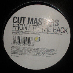 Cut Masters Front To The Back USED VINYL 12INCH