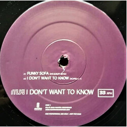 Muki I Don't Want To Know USED VINYL 12INCH PROMO