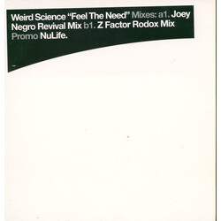 Weird Science Feel The Need USED VINYL 12INCH 33 S RPM PROMO