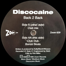 Discocaine Back 2 Back USED VINYL 12INCH
