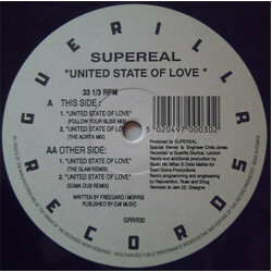 Supereal United State Of Love USED VINYL 12INCH 33 S RPM