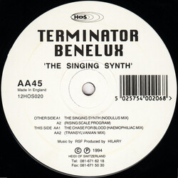 Terminator Benelux The Singing Synth USED VINYL 12INCH 45 RPM