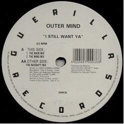Outer Mind I Still Want Ya USED VINYL 12INCH 33 S RPM