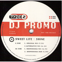 Sweet Life Shine USED VINYL 12INCH PROMO 33 S RPM