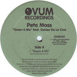Pete Moss / Denise De La Cruz Down 4 Me USED VINYL 12INCH 33 S RPM
