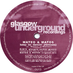 Mateo & Matos Keep On Dancin' (Remixes) USED VINYL 12INCH 33 S RPM