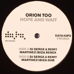 Orion Too Hope And Wait USED VINYL 12INCH PROMO 45 RPM