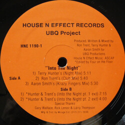 UBQ Project Into The Night USED VINYL 12INCH 33 S RPM