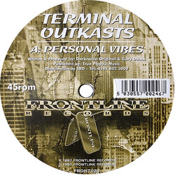 Terminal Outkasts Personal Vibes / Glitch In The System USED VINYL 12INCH 45 RPM