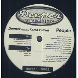 Deeper / Karen Pollard People USED VINYL 12INCH 33 S RPM