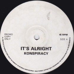 Konspiracy It's Alright / Wind It Up USED VINYL 12INCH 45 RPM PROMO
