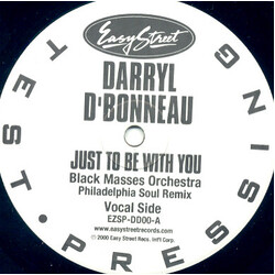 Darryl D'Bonneau Just To Be With You USED VINYL 12INCH TEST PRESSING