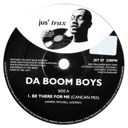 Da Boom Boys Be There For Me USED VINYL 12INCH 33 S RPM