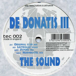 Tommaso De Donatis The Sound USED VINYL 12INCH