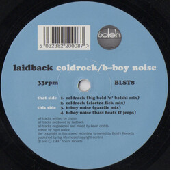 Laidback Coldrock / B-Boy Noise USED VINYL 12INCH 33 S RPM