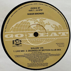 Sheer Bronze Walkin' On USED VINYL 12INCH 33 S RPM