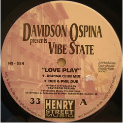 Davidson Ospina / Vibe State Love Play USED VINYL 12INCH