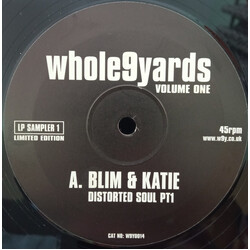 B.L.I.M. / Meat Katie / Rhythm Division Whole9Yards Volume One USED VINYL 12INCH LIMITED EDITION SAMPLER 45 RPM