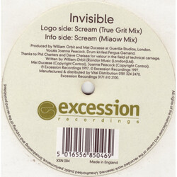 Invisible (2) Scream USED VINYL 12INCH 45 RPM