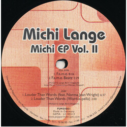 Michi Lange Michi EP Vol. II USED VINYL 12INCH 45 RPM EP