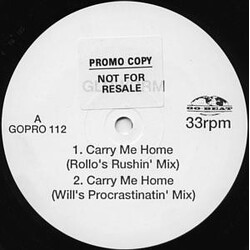 Gloworm Carry Me Home USED VINYL 12INCH PROMO