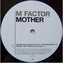 M Factor Mother USED VINYL 12INCH 33 S RPM PROMO