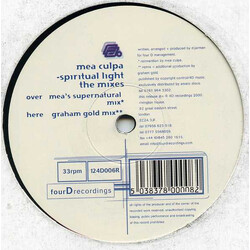 Mea Culpa Spiritual Light (The Mixes - Disc 2) USED VINYL 12INCH 33 S RPM