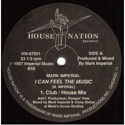 Mark Imperial I Can Feel The Music USED VINYL 12INCH 33 S RPM