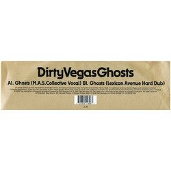 Dirty Vegas Ghosts USED VINYL 12INCH 33 S RPM SINGLE