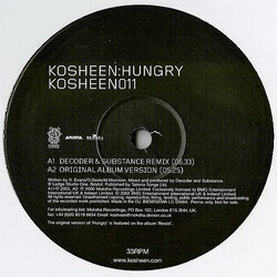 Kosheen Hungry USED VINYL 12INCH