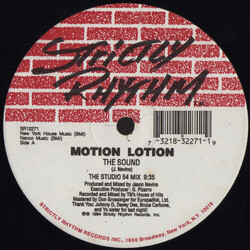 Motion Lotion The Sound USED VINYL 12INCH 33 S RPM
