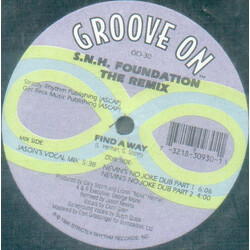 S.N.H. Foundation Find A Way (The Remix) USED VINYL 12INCH 33 S RPM