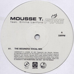 Mousse T. / Emma Lanford Fire USED VINYL 12INCH PROMO