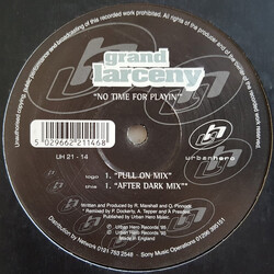 Grand Larceny No Time For Playin' USED VINYL 12INCH 45 RPM