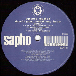 Space Cadet Don't You Want My Love USED VINYL 12INCH 33 S RPM