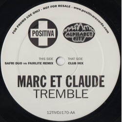 Marc Et Claude Tremble USED VINYL 12INCH 33 S RPM 45 RPM PROMO