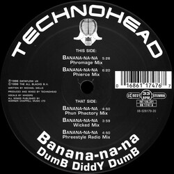 Technohead Banana-na-na - DumB DiddY DumB USED VINYL 12INCH 33 S RPM