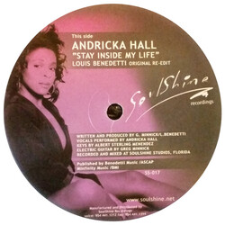 Andricka Hall / Deep Swing Stay Inside My Life / Shelter (Louis Benedetti Remixes) USED VINYL 12INCH