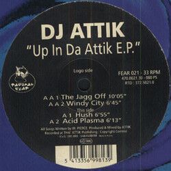 DJ Attik Up In Da Attik E.P. USED VINYL 12INCH EP 33 S RPM