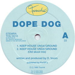 Dope Dog Keep House Unda'Ground USED VINYL 12INCH 33 S RPM