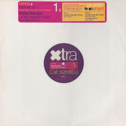 Public Domain Let Me Clear My Throat USED VINYL 12INCH 33 S RPM PROMO